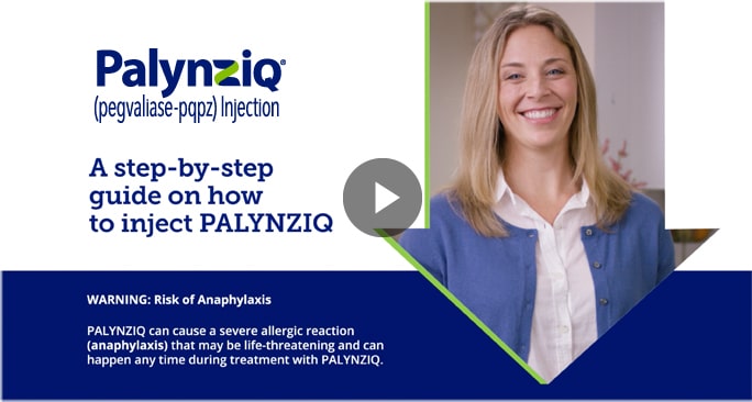 Click to open a video of a step-by-step guide on how to inject PALYNIQ